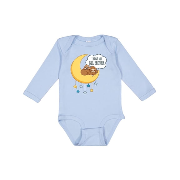 Inktastic I Love My Big Brother Boys or Girls Long Sleeve Baby Bodysuit