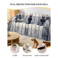 thumbnail image 4 of Navy Blue Nautical Couch Cover Sofa Covers 3 Cushion Sectional Couch, Coastal Blue Striped Vintage Washable Sofa Covers Slipcover Sectional Sofa Cover, Furniture Protector 71"x150", 4 of 9