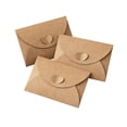 thumbnail image 2 of Mini Envelopes 50 Pack, 4.1x2.8 Inch Kraft Paper Gift Card Envelopes with Heart Clasp for Wedding Party Favors Greeting Card Mailing, 2 of 5
