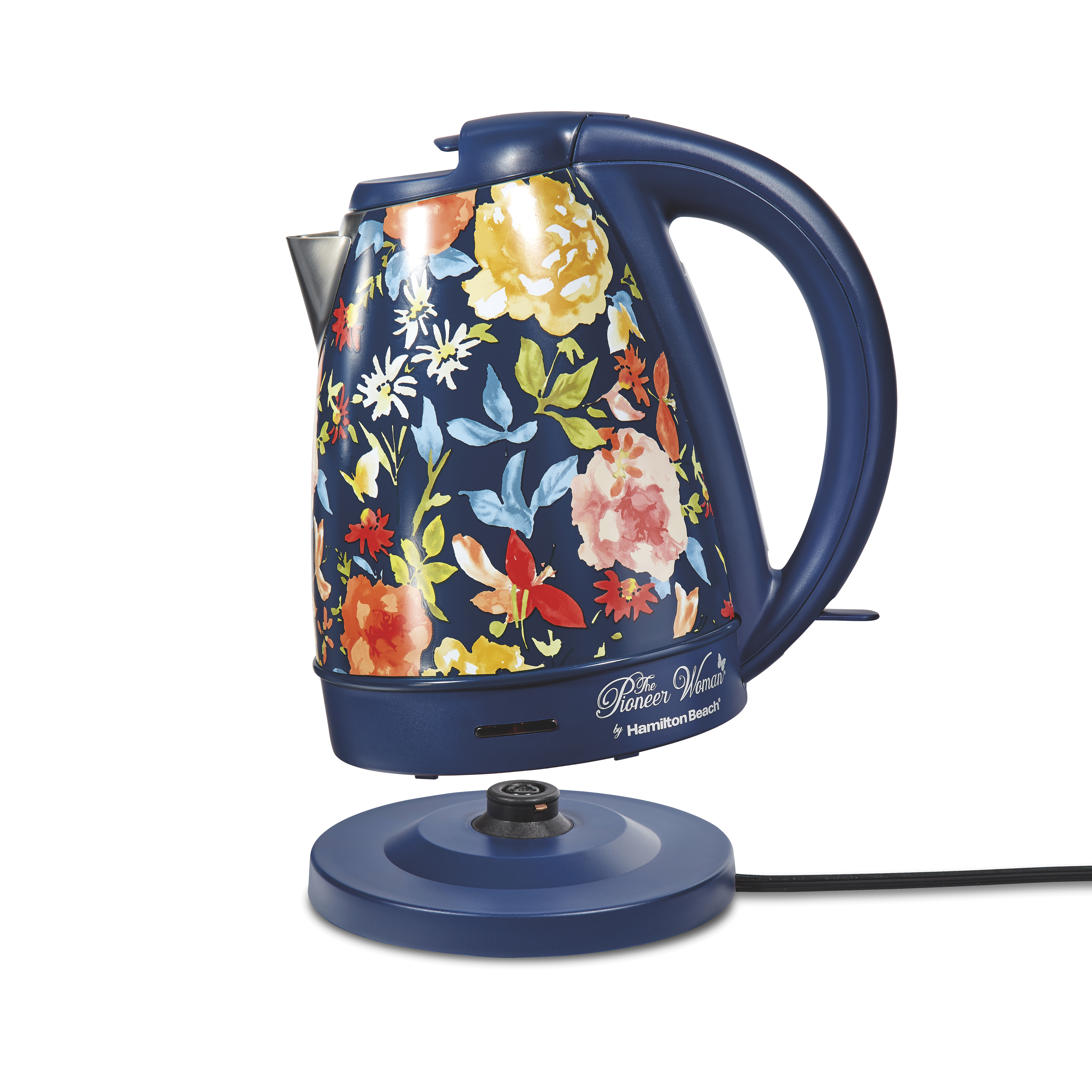 The Pioneer Woman 1.7 Liter Electric Kettle, Fiona Floral Blue, 40971 - image 3 of 6