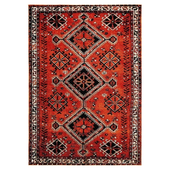 SAFAVIEH Vintage Hamadan Blathnaid Oriental Area Rug, Orange/Red, 10'6" x 14'