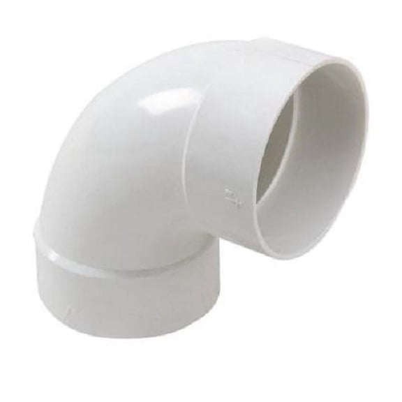 NDS 48228 Schedule 35 4 in. Hub Each x 4 in. D Hub PVC Elbow