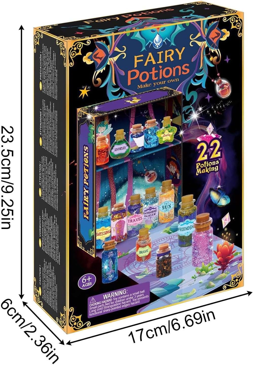 Magic Potion Kit, Fairy Potion Kit, 2025 DIY Magic Mix Potion Making Kit, 22 Bottles Art Craft Creative Toy Birthday Gifts for Kids Boys Girls