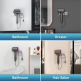 thumbnail image 2 of Soporte de secador de cabello, soplador adhesivo SUS304 Mural compatible con Dyson Secador de cabello, Organizador de secador de cabello Dyson Secador de cabello Monte de pared BANJEKT Ver descripción, 2 of 9