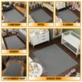thumbnail image 5 of Ottomanson Chimera Non-Slip Rubberback Solid 5x7 Soft Indoor Area Rug, 5' x 7', Gray, 5 of 13