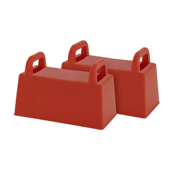 Superio Snow Sand Beach Toys Snow Brick Mold Sand Castle Block, 2 Red