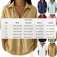 thumbnail image 4 of VBVC Women's Cotton-Linen Half-Zip Collared Shirt,Ladies Short Sleeve Pocketed Casual Blouse,Loose Fit Lightweight Summer Top for Women,Black,S-2XL, 4 of 8