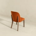 thumbnail image 3 of Noble House Robert Kaitlyn Dining Chair Set, Mid-Century Modern Velvet Upholstery, Set of 2, Burnt Orange, 3 of 5