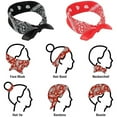 thumbnail image 2 of Unisex Paisley Pattern 100% Cotton Bandana Head or Neck Scarf: 1CT, 2 of 8