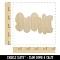 thumbnail image 2 of Sushi Fun Text Wood Shape Unfinished Piece Cutout Craft DIY Projects - 4.70 Inch Size - 1/4 Inch Thick, 2 of 7