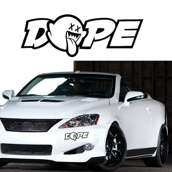 Walbest 1Pc Car Sticker - Dope Cute Naughty Ghost Car Auto Rear Trunk Window Reflective Decal Sticker Decor for Universal Car Suv
