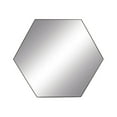 thumbnail image 6 of DecMode Contemporary Hexagonal Wooden Framed Wall Mirror, 41"W x 35"H with Soft Sheen Gray Finish, 6 of 12