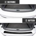 thumbnail image 3 of Unique Bargains 1 Set Car Rear Trunk Sill Guard Bumper Protector Trim Strip Sticker Cover 104cm 40.94' Length Black, 3 of 7
