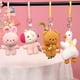 thumbnail image 2 of 16 cm bolsa de dibujos animados llavero bolsa colgante esponja Animal conejo juguete unicornio cerdo ganso muñeca Navidad bolsa decoración niños regalo zhangyuxiang LED, 2 of 2