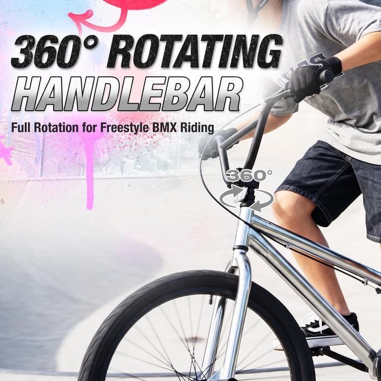 Hykolity 24 Inch BMX Bike, 4 Pegs, Rear U-Brake photo 5