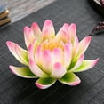 thumbnail image 3 of Flmtop Lotus-shaped Ceramic Censer 3D Handcrafted Artistic Flower Incense Stick Holder Desktop Decoration, 3 of 8