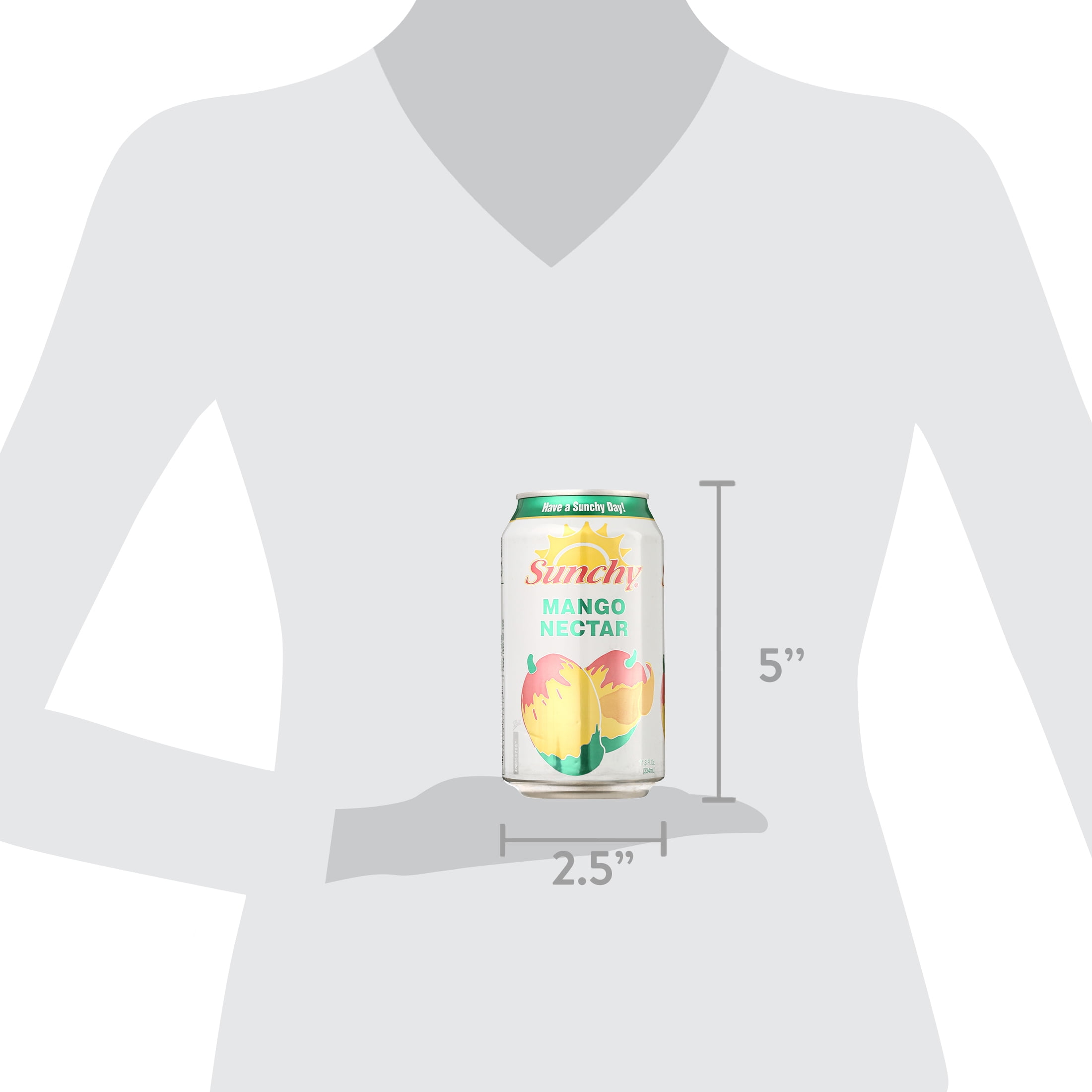 Sunchy Mango Nectar, Juice, 11.5 oz Can