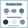 thumbnail image 2 of 18Pcs 3 Colors Button Covers, 2 of 5