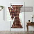thumbnail image 5 of VHC Brands Door Panel, Cotton Curtain for Doors, Windows, Kitchen, Living Room, Bedroom, Dining Room, Farmhouse Panel, Heritage Farms Collection, 72x40, Deep Burgundy, 5 of 5