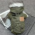 thumbnail image 2 of Deepwonder Pet Dog Warm Snowsuit Clothes Waterproof Windproof Airman Fleece Winter Coat Puppy Apparel Cold Weather Dog Jacket XS-2XL, 2 of 8