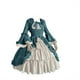 thumbnail image 1 of Gibobby Vestido elegante mujer Vintage corte gótico cuello cuadrado Patchwork vestido（Azul， S), 1 of 4