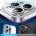 thumbnail image 3 of Crystal Clear Case for iPhone 15 Pro Max, [Not Yellowing] [Camera Protection] [Military Grade Drop Tested] Transparent Shockproof Protective Phone Soft Silicone Slim Cover, 6.7", Silver, 3 of 16