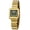 Green, variant on Gold Watches for Women, Square Dainty Ladies Analog Quartz Watch with Roman Numeral, Stainless Steel Bracelet Watch, Classic Waterproof Women Wristwatch Gift, Gold