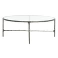 thumbnail image 4 of SAFAVIEH Couture Jessa Contemporary Oval Metal Coffee Table, Silver, 4 of 10