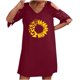 thumbnail image 1 of Vestidos de manga corta con hombros descubiertos y encaje con cuello en V estampado sexy de verano para mujer Fridja bnh5358, 1 of 9