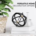 thumbnail image 3 of Black & Gold Metal Decorative Spheres Home Decor Orbs, 3 of 7