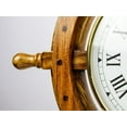 thumbnail image 4 of Nagina International Nautical Premium Clock Wheel | Maritime Home Decor (16 Inches), 4 of 6