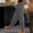 Dark Gray plus size elastic waist trousers with pockets a1, variant on Cagogo Women Plus Size Straight Elastic Waist Trousers with Pockets Casual Loose Cropped Pants Workout Lounge Beach Travel Trousers, Brown L