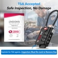 thumbnail image 2 of TSA Approved Cable Luggage Locks, 6 Pack, Easy Read Dials with Alloy Body, 2 of 7