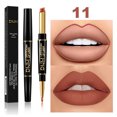 thumbnail image 3 of 2 In 1 Matte Lipstick Pencil Double Head Lip Liner Pen Red Nude Long Lasting Waterproof Lady Charming Lip Pencil Makeup Tools, 3 of 5