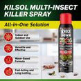 thumbnail image 2 of KNOCK DOWN – Kilsol One Solution Vaporisateur Multi-Insectes, 400 g, Blattes, Fourmis et Cornets pour Usage Intérieur/extérieur (Élimine 17 Organismes Parasitaires), 2 of 7