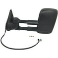 thumbnail image 3 of Left Driver Side Power Manual Telescopic Trailer Tow Mirror - Heated - Turn Signal - Black Textured - Compatible with 2003 - 2007 Chevy Silverado 2500 HD 2004 2005 2006, 3 of 3