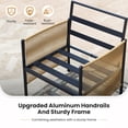 thumbnail image 2 of Jableast Outdoor Patio Furniture Set, 4 Piece Patio Conversation Sets with Coffee Table, HDPE Rope & Aluminum Armrests, All Weather Patio Set with Thick Cushions for Deck, Backyard, Indigo Ink, 2 of 9