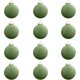 thumbnail image 1 of 12 bolas de terciopelo para adornos navideños de 3,15 pulgadas, adornos vintage para árboles de Navidad, bolas de plástico flocadas irrompibles, adornos colgantes para árbol de Navidad para bodas, fie, 1 of 5