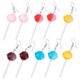 thumbnail image 4 of 5 pares de pendientes de forma de lollipop aretes colgantes colgantes joyas para la oreja de fiesta, 4 of 5