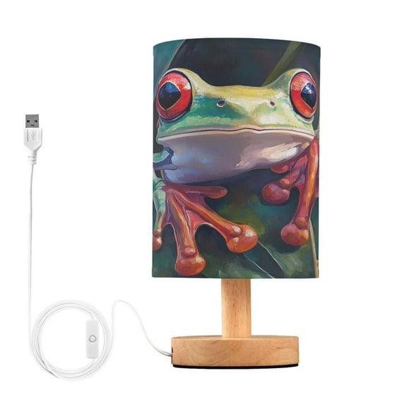 BZSMCE Lamp Modern Green Frog Plainting Creative Patter Night Light