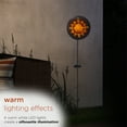 thumbnail image 6 of Alpine Corporation 40" Metal Solar Sun Garden Stake LED Light, Brown, 6 of 11