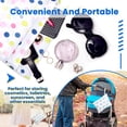 thumbnail image 4 of 3 Pieces Reusable Wet Bag for Swimsuit and Towels Large, Waterproof Wet Dry Bag Pouch with Zipper for Washable Diaper Clothes Toiletry Pool Gym Laundry Beach Travel Women, 4 of 7