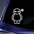 thumbnail image 3 of Bargain Max Decals Cute Hero Silhouette Sticker Decal Notebook Car Laptop 5.5" (White), 3 of 4