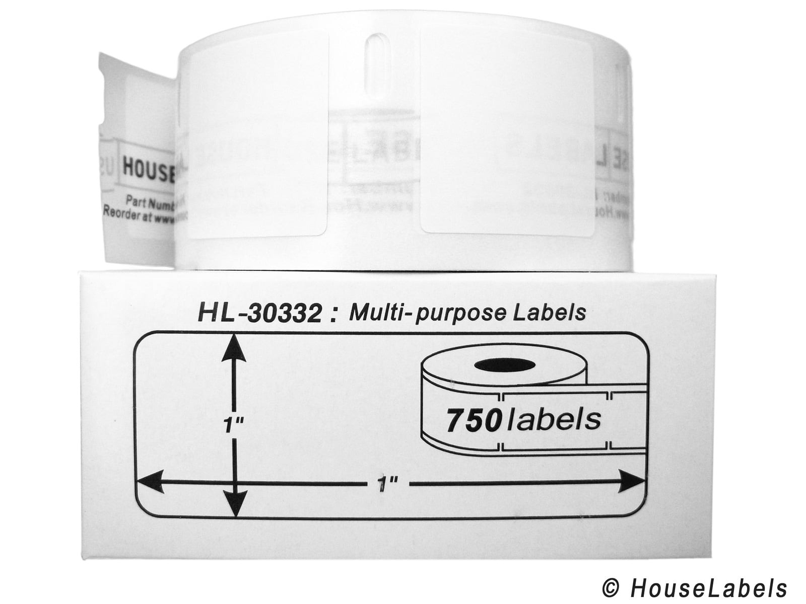 Dymo® Compatible Labels Small Multipurpose 40 Rolls 30332 White 750 P/R BPA Free 