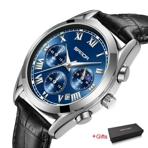 Sanda 2022 New Fashion Men's Watches Top Brand Luxury Male Business Leather Quartz Wristwatch For Men Relogio Masculino P5012 - Quartz Wristwatches - AliExpress