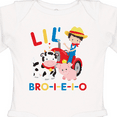 thumbnail image 4 of Inktastic Farmer Tractor EIEIO Little Bro Boys Long Sleeve Baby Bodysuit, 4 of 5