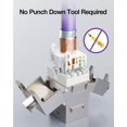 thumbnail image 2 of VCE conector keystone RJ45 blindado Cat8 40 Gbps, paquete de 5, 2 of 9