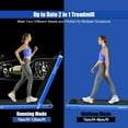 thumbnail image 4 of Patiojoy 2 in 1 Folding Treadmill Electric Running Machine with Bluetooth Speaker Control APP Blue, 4 of 5