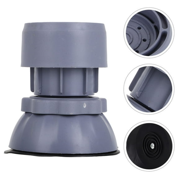 GAXIRE Set of 4 Adjustable Furniture Risers for Washing Machines with Anti- and Absorbing Design, Heavy Duty Support