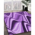 thumbnail image 3 of Ahgly Company Machine Washable Indoor Rectangle Transitional Violet Purple Area Rugs, 2' x 4', 3 of 7